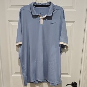 Nike Men's Blue S/S Dri-Fit Polo Shirt